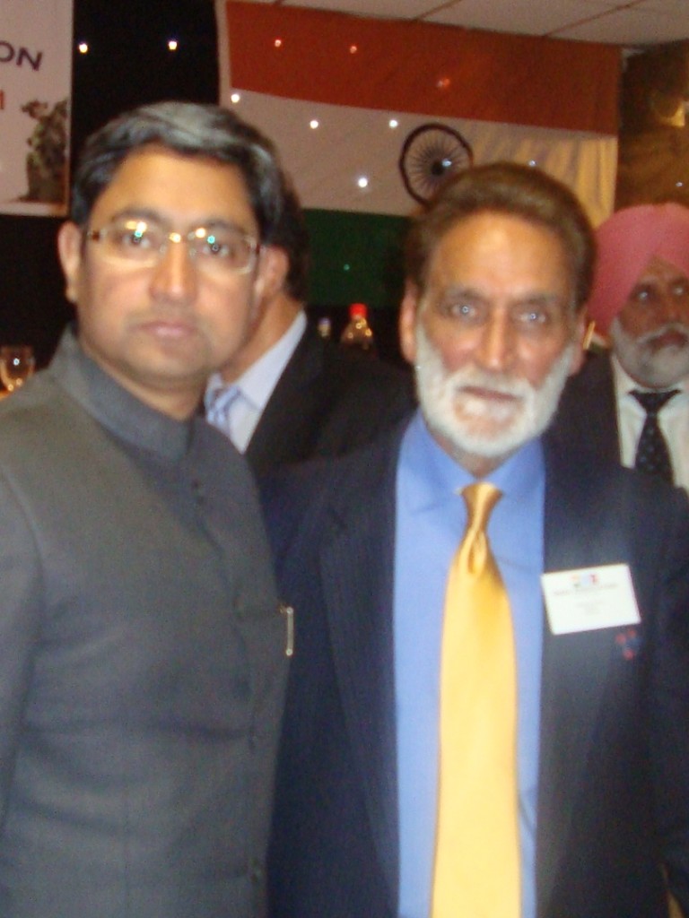 Manish Uprety F.R.A.S. with Bobby Grewal, Chairman, India Association-UK